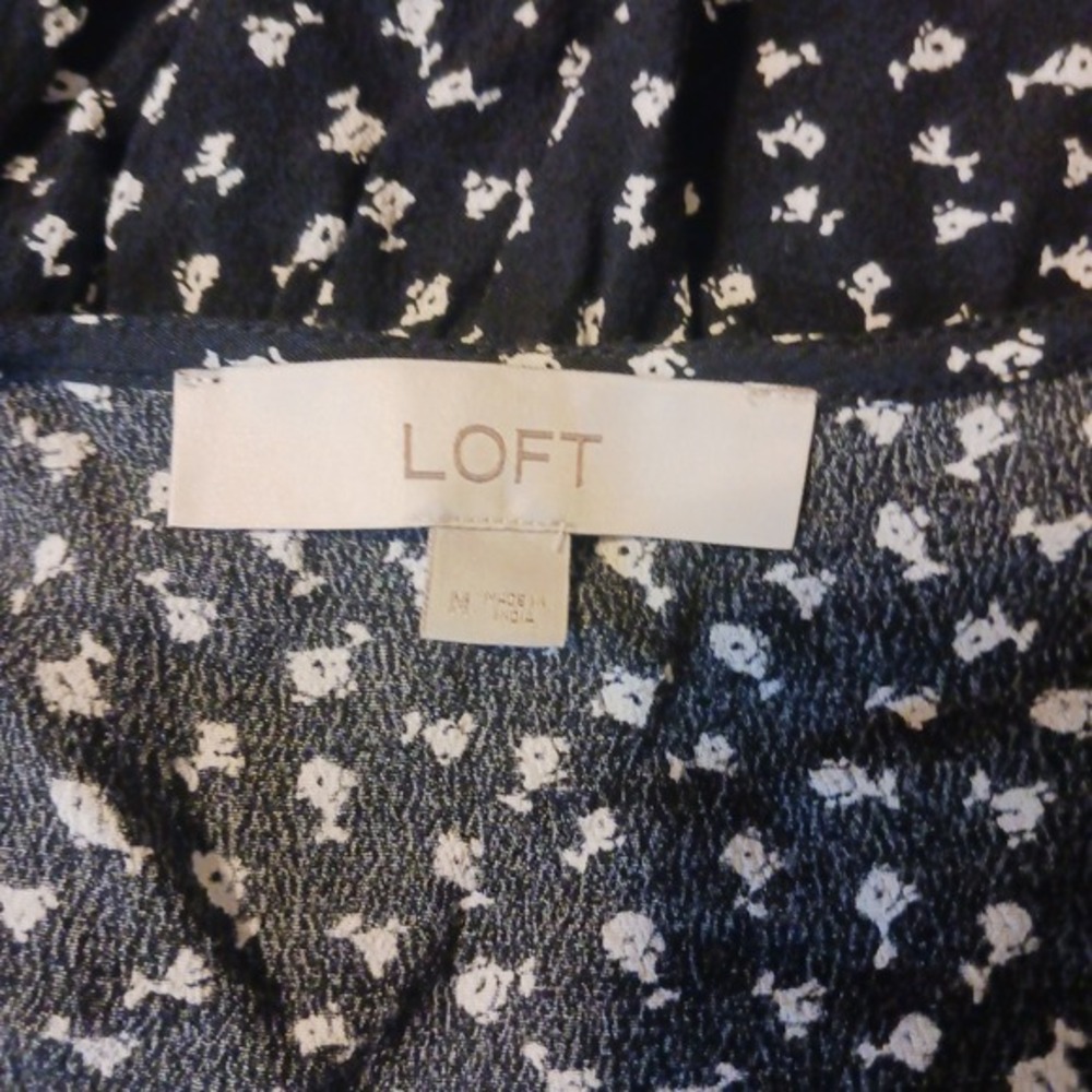 9‎ Loft Tops NWT NWOT Cottagecore Short Sleeve Blouses Med Tunic Tank Tops - Picture 9 of 16